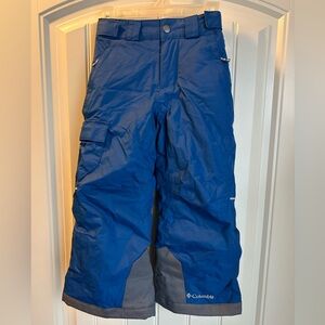 Columbia Blue and Gray Snow Pants